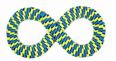 WOGY Игрушка для собак "Восьмерка плетеная"