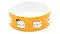 Миска керамическая для кошек "Кот-шпион» оранжевая