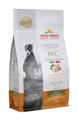 Almo Nature сухой корм для взрослых собак средних и крупных пород с курицей